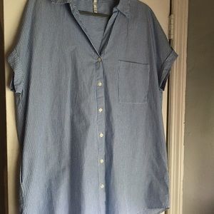 A line shirt dress